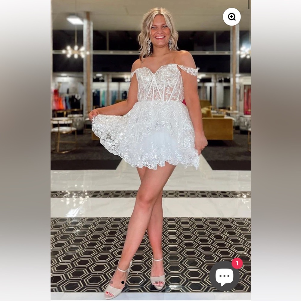 NWT KissProm Custom A-Line Tiered Short Homecoming Dress